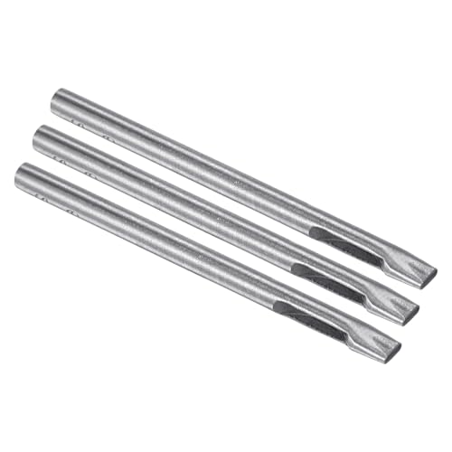 Kozelo 3 Stück Oval Leder Lochstanze - [2 x 6mm] 45# Stahl Flachstanze Cutter Werkzeug Hohlstanze für Gürtel Lederhandwerk Tasche Kleidung Verwendung, 100mm / 4" Lang von Kozelo