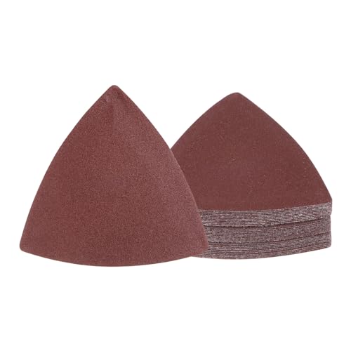 Kozelo 30 Stück Mausschleifer Detail Schleifpapier - [240 Körnung, 3-1/8"] Dreieckige Klettverschluss Schleifpads für Holzmöbel Polieren | Aluminiumoxid Schleifpapier von Kozelo