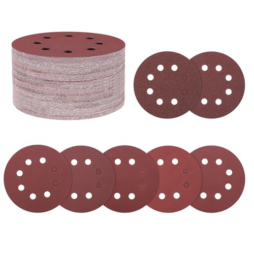Kozelo 35 Pack Schleifscheiben-Set 125mm 5 Zoll 40/80/150/240/400/600/800 Körnung 8-Loch Klett-Schleifpapier für Trockenbauschleifer Holz Metall Kozelo 35 Pack Schleifscheiben-Set 125mm 5 Zoll 40/80/150/240/400/600/800 Körnung 8-Loch Klett-Schleifpapier für Trockenbauschleifer Holz Metall von Kozelo
