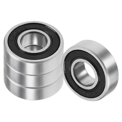 Kozelo 4 Stück 698-2RS Rillenkugellager-[8x19x6mm] Doppelt abgedichtetes Lager für industrielle Geräte, Motoren, Maschinen, Chromstahl von Kozelo
