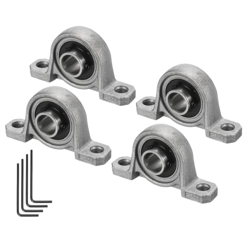Kozelo 4 Stück KP001 Flanschlager mit 12 mm Bohrung, Zinklegierung selbstausrichtende Flanschlager montiert Kozelo 4 Stück KP001 Flanschlager mit 12 mm Bohrung, Zinklegierung selbstausrichtende Flanschlager montiert von Kozelo