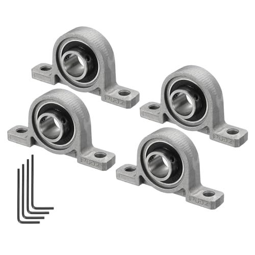 Kozelo 4 Stück KP002 Flanschlager mit 15 mm Bohrung, Zinklegierung selbstausrichtende Flanschlager montiert Kozelo 4 Stück KP002 Flanschlager mit 15 mm Bohrung, Zinklegierung selbstausrichtende Flanschlager montiert von Kozelo