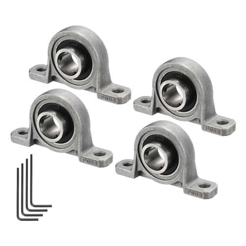 Kozelo 4 Stück KP003 Flanschlager mit 17 mm Bohrung, Zinklegierung selbstausrichtende Flanschlager montiert Kozelo 4 Stück KP003 Flanschlager mit 17 mm Bohrung, Zinklegierung selbstausrichtende Flanschlager montiert von Kozelo