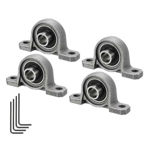 Kozelo 4 Stück KP10 Flanschlager mit 10 mm Bohrung, Zinklegierung selbstausrichtende Flanschlager montiert Kozelo 4 Stück KP10 Flanschlager mit 10 mm Bohrung, Zinklegierung selbstausrichtende Flanschlager montiert von Kozelo