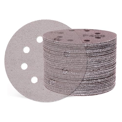 Kozelo 50 Stück Gitter-Schleifscheiben 125 mm 400 Körnung Klettbeschichtung Orbital-Schleifpapier Geeignet Für Trockenbau-Schleifer Holz Metall Möbel Kozelo 50 Stück Gitter-Schleifscheiben 125 mm 400 Körnung Klettbeschichtung Orbital-Schleifpapier Geeignet Für Trockenbau-Schleifer Holz Metall Möbel von Kozelo