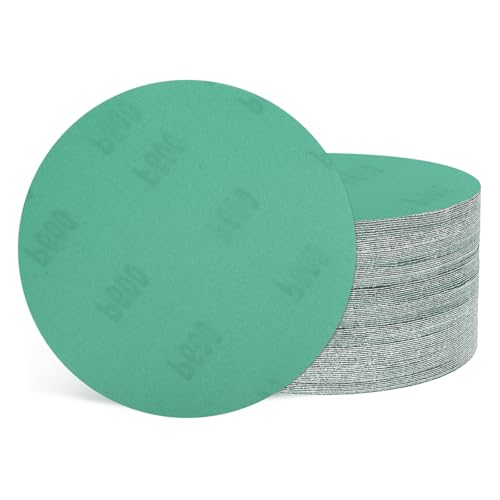 Kozelo 50 Stück Schleifscheiben 152 mm 600 Körnung Klettverschluss Orbital Schleifpapier Geeignet Für Metall Holz Möbel DIY Schleifen Und Polieren Grün Kozelo 50 Stück Schleifscheiben 152 mm 600 Körnung Klettverschluss Orbital Schleifpapier Geeignet Für Metall Holz Möbel DIY Schleifen Und Polieren Grün von Kozelo