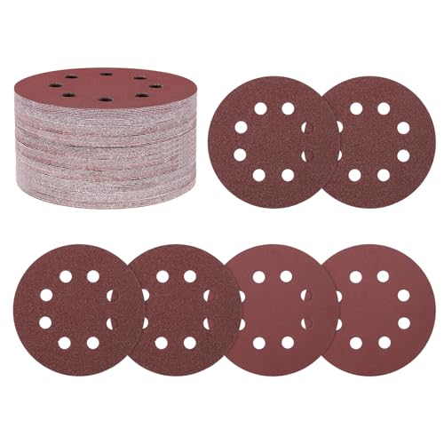 Kozelo 75 Pack Schleifscheiben-Set 125mm 5 Zoll 40/60/320 Körnung 8-Loch Klett-Schleifpapier für Trockenbauschleifer Holz Metall Kozelo 75 Pack Schleifscheiben-Set 125mm 5 Zoll 40/60/320 Körnung 8-Loch Klett-Schleifpapier für Trockenbauschleifer Holz Metall von Kozelo
