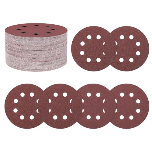 Kozelo 75 Pack Schleifscheiben-Set 125mm 5 Zoll 40/60/80 Körnung 8-Loch Klett-Schleifpapier für Trockenbauschleifer Holz Metall Kozelo 75 Pack Schleifscheiben-Set 125mm 5 Zoll 40/60/80 Körnung 8-Loch Klett-Schleifpapier für Trockenbauschleifer Holz Metall von Kozelo