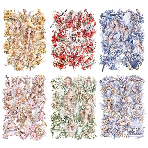 180PCS Mädchen Vintage Sticker Set Kraeoke Bunt Musikmädchen Scrapbooking Sticker Dekorative Fotoalbum Sticker Ästhetische Aufkleber für Bullet Journal Zubehör und Scrapbook 180PCS Mädchen Vintage Sticker Set Kraeoke Bunt Musikmädchen Scrapbooking Sticker Dekorative Fotoalbum Sticker Ästhetische Aufkleber für Bullet Journal Zubehör und Scrapbook von Kraeoke