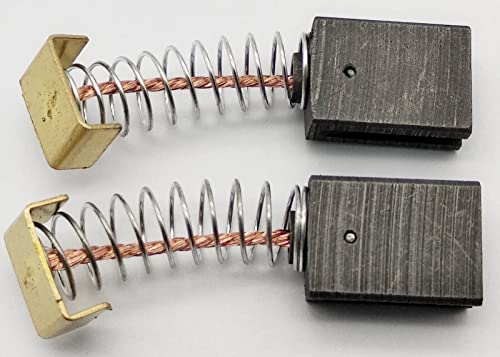 1 Paar Kohlebürsten mit Feder für PARKSIDE PBH 1500 A1, DURO DMS 710 E, ca Maße: 6 x 10 x 14 mm von Kraftfeld