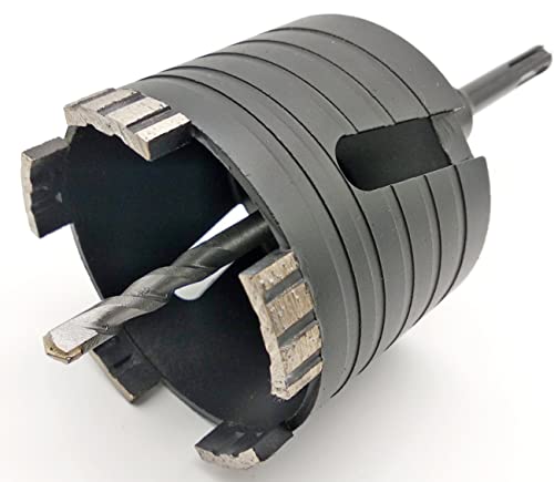 82mm Ø Profi Bohrkrone Dosensenker M16 + SDS Plus Dosenbohrer, 65mm Bohrtiefe, 10mm Diamant Turbo Segmente, Zentrierbohrer und Austreiber inclusive 82mm Ø Profi Bohrkrone Dosensenker M16 + SDS Plus Dosenbohrer, 65mm Bohrtiefe, 10mm Diamant Turbo Segmente, Zentrierbohrer und Austreiber inclusive von Kraftfeld