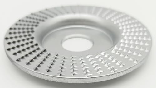 Ø 100-125mm Holz Schleifteller Schnitz Scheibe Huf Raspel für Winkelschleifer Flex mit Standard Aufnahme 22,23mm (100mm_flach2) von Kraftfeld