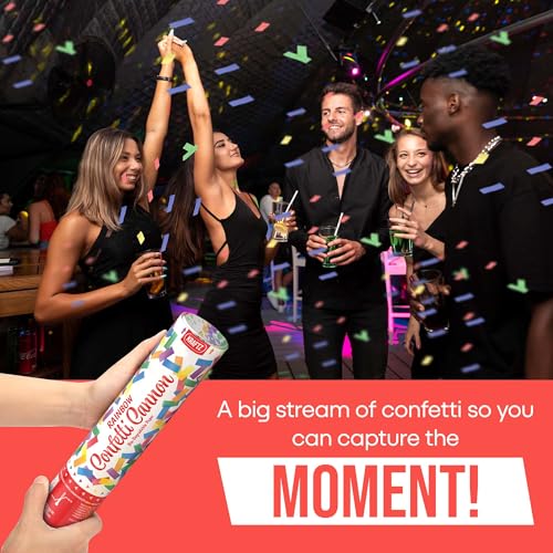 Kraftz Regenbogenfarbene Öko-Konfetti-Kanonen | Umweltfreundliche Party-Popper Kanone mit biologisch abbaubarem Konfetti | Riesenkonfetti-Kanone perfekt für Hochzeiten, Geburtstage und alle anderen Kraftz Regenbogenfarbene Öko-Konfetti-Kanonen | Umweltfreundliche Party-Popper Kanone mit biologisch abbaubarem Konfetti | Riesenkonfetti-Kanone perfekt für Hochzeiten, Geburtstage und alle anderen von Kraftz