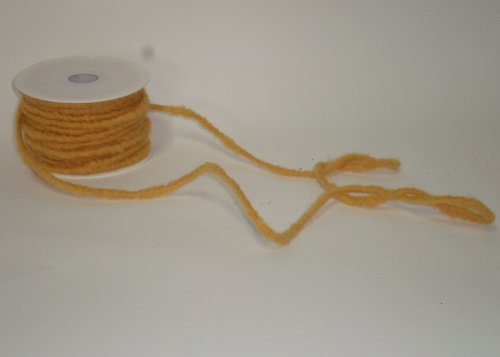 Wollstränge, reine Schafwolle, 7 mm, gelb, 20 m lang Wollstränge, reine Schafwolle, 7 mm, gelb, 20 m lang von KragoART
