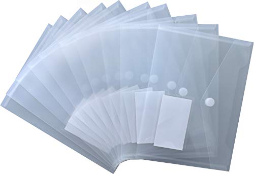 Dokumententasche 40922-04 Sammeltasche A5 quer mit Visitenkartentasche u. Klettverschluss, transparent natur, aus PP, NEUTRAL - 10 Stück Dokumententasche 40922-04 Sammeltasche A5 quer mit Visitenkartentasche u. Klettverschluss, transparent natur, aus PP, NEUTRAL - 10 Stück von Kranholdt