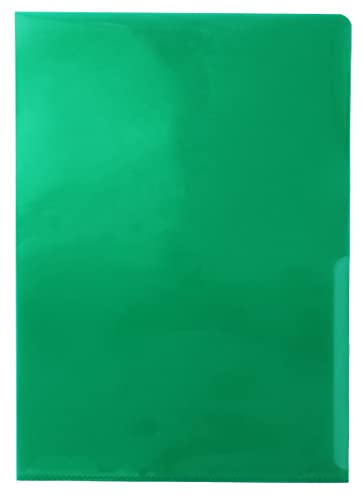 Sichthüllen A4 PP-Folie premium extra stark 160 my glatt transparent grün - 100 Stück von Kranholdt