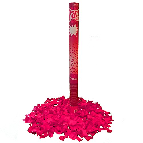 Konfettikanone farbig 60 cm Shooter Überraschung Hochzeit Knalleffekt (pink) von Krause & Sohn