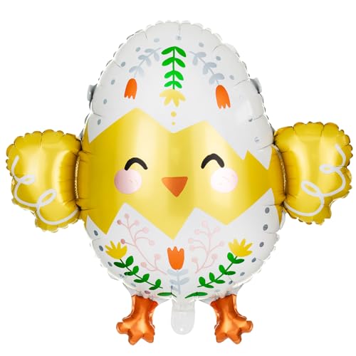 Ostern Folienballon Tier Ballon Dekoration Oster-Deko Geburtstag (Osterküken) von Krause & Sohn