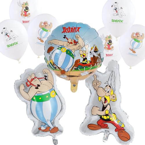 Party-Set Kindergeburtstag Geburtstag Auswahl Mädchen & Jungen Party-Zubehör Geschirr Luftballon (Asterix & Obelix Ballon-Set) von Krause & Sohn