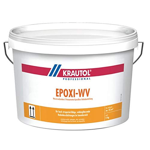 Krautol EPOXI WV 2-K, 2 Komponenten Epoxidharz Bodensiegel betongrau, 3+2 kg von Krautol