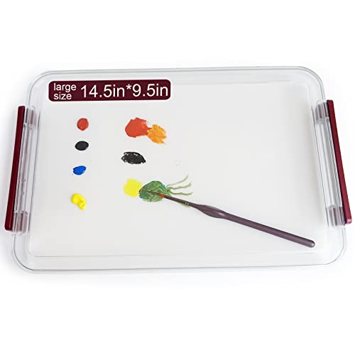 Kreapa Nasspalette für Miniaturmodelle – Acrylmalerei, 24,1 x 36,8 x 4,1 cm, Modern, Transparent, Kunststoff Kreapa Nasspalette für Miniaturmodelle – Acrylmalerei, 24,1 x 36,8 x 4,1 cm, Modern, Transparent, Kunststoff von Kreapa