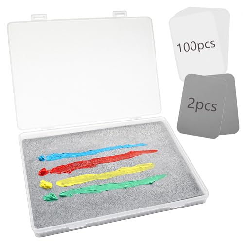 Kreapa Stay Wet Palette für Acrylmalerei, nasse Paletten zum Malen von Miniaturen, inklusive Nasspalettenablage, 2 Schwämme und 100 Stück Hydro-Papier, um die Farbe nass zu halten Kreapa Stay Wet Palette für Acrylmalerei, nasse Paletten zum Malen von Miniaturen, inklusive Nasspalettenablage, 2 Schwämme und 100 Stück Hydro-Papier, um die Farbe nass zu halten von Kreapa