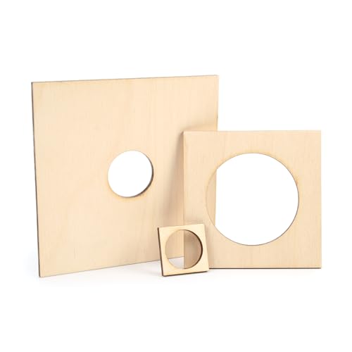 Zuschnitt Quadrat mit Aussparung 3mm Sperrholz Holzquadrat zum Basteln DIY | versch. Maße zur Auswahl Zuschnitt Quadrat mit Aussparung 3mm Sperrholz Holzquadrat zum Basteln DIY | versch. Maße zur Auswahl von Kreative Feder