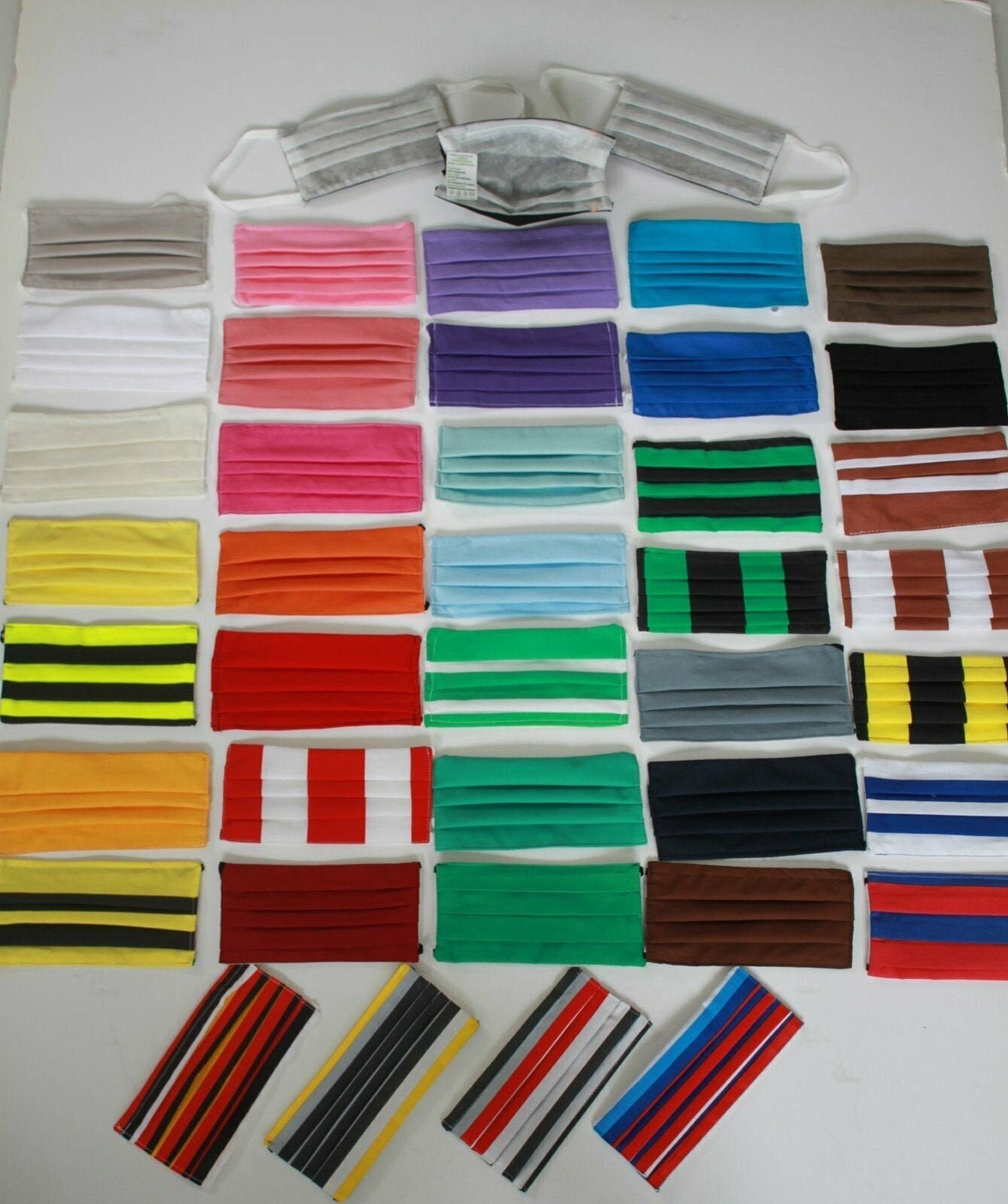 20x Behelfsmasken Gesichtsmasken Masken Baumwolle Waschbar Mit Innenvlies - Konvolut 20x Behelfsmasken Gesichtsmasken Masken Baumwolle Waschbar Mit Innenvlies - Konvolut von Kreativhaeuschen