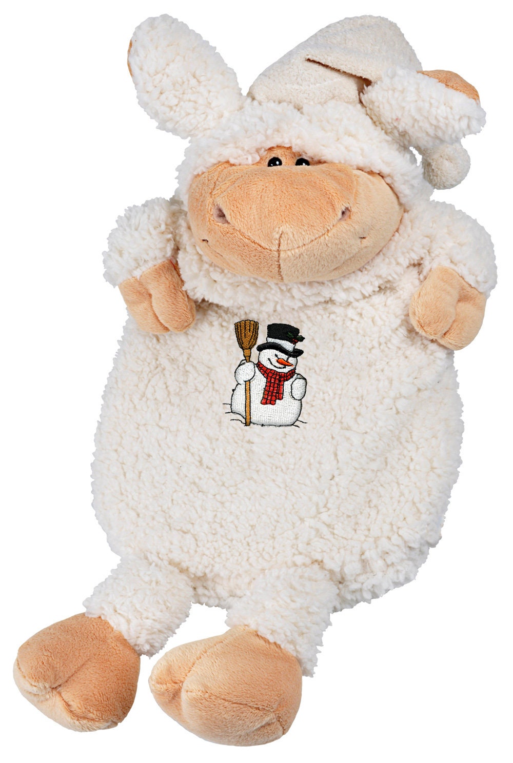 Wärmflasche Mit Stick Schneemann Schäfchen Wärmflasche Mit Stick Schneemann Schäfchen von Kreativhaeuschen