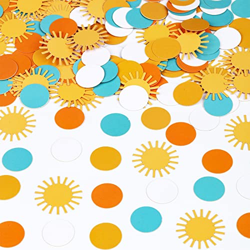 Here Comes The Son, Babyparty-Dekoration, Konfetti für Jungen und Mädchen, 200 Stück, Here Comes The Son Konfetti, Tischdekoration für Boho Sunshine Babyparty, Geschlechtsoffenbarung Here Comes The Son, Babyparty-Dekoration, Konfetti für Jungen und Mädchen, 200 Stück, Here Comes The Son Konfetti, Tischdekoration für Boho Sunshine Babyparty, Geschlechtsoffenbarung von Kreatwow