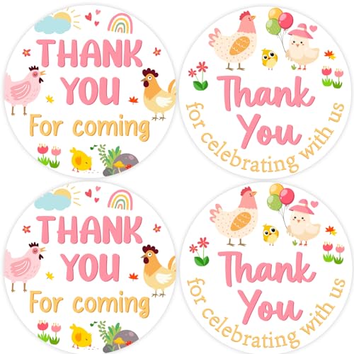Kreatwow 80 Stück Huhn Thank You Aufkleber Bunte Huhn Thema Party Dekoration Barnyard Bauernhof Tier Aufkleber Henne Hahn kleine Küken Dekoration Cartoon Hühner Party Zubehör für Geburtstag Babyparty Kreatwow 80 Stück Huhn Thank You Aufkleber Bunte Huhn Thema Party Dekoration Barnyard Bauernhof Tier Aufkleber Henne Hahn kleine Küken Dekoration Cartoon Hühner Party Zubehör für Geburtstag Babyparty von Kreatwow