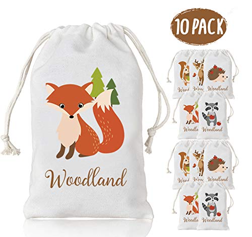Baumwolle Mitbringsel Taschen, Tier Geschenk Drawstring Taschen, Süßigkeiten Taschen für Woodland Party Jungle Safari Geburtstagsfeier, Baby-Dusche, Hochzeit Baumwolle Mitbringsel Taschen, Tier Geschenk Drawstring Taschen, Süßigkeiten Taschen für Woodland Party Jungle Safari Geburtstagsfeier, Baby-Dusche, Hochzeit von Kreatwow