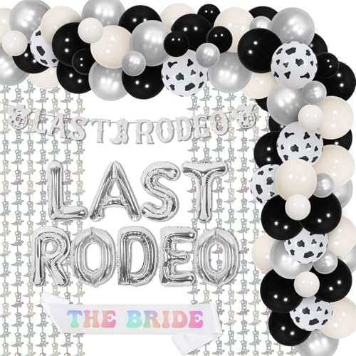 Kreatwow Cowgirl Bachelorette Party Dekorationen Silber Last Rodeo Banner Ballon Laser Die Braut Schärpe Western Cowgirl Boot Fransen Last Rodeo Bachelorette Dekor für Disco Space Cowgirl Brautdusche Kreatwow Cowgirl Bachelorette Party Dekorationen Silber Last Rodeo Banner Ballon Laser Die Braut Schärpe Western Cowgirl Boot Fransen Last Rodeo Bachelorette Dekor für Disco Space Cowgirl Brautdusche von Kreatwow