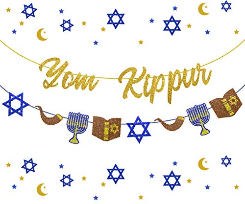 Kreatwow Jom Kippur Banner Jüdische Neujahrsdekoration Rosh Hashanah Partydekor liefert jüdisches Sühnopfer Banner Jüdische Neujahrsgirlande Kreatwow Jom Kippur Banner Jüdische Neujahrsdekoration Rosh Hashanah Partydekor liefert jüdisches Sühnopfer Banner Jüdische Neujahrsgirlande von Kreatwow