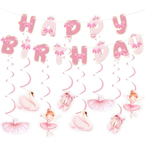 Kreatwow Rosa Ballerina Geburtstag Party Dekorationen Ballerina Geburtstag Banner Schwan Tutu Hängender Wirbel 2. Balletttänzerin Geburtstag Party Decor Tutu Niedlich Party Supplies Ballett Tanzendes Kreatwow Rosa Ballerina Geburtstag Party Dekorationen Ballerina Geburtstag Banner Schwan Tutu Hängender Wirbel 2. Balletttänzerin Geburtstag Party Decor Tutu Niedlich Party Supplies Ballett Tanzendes von Kreatwow