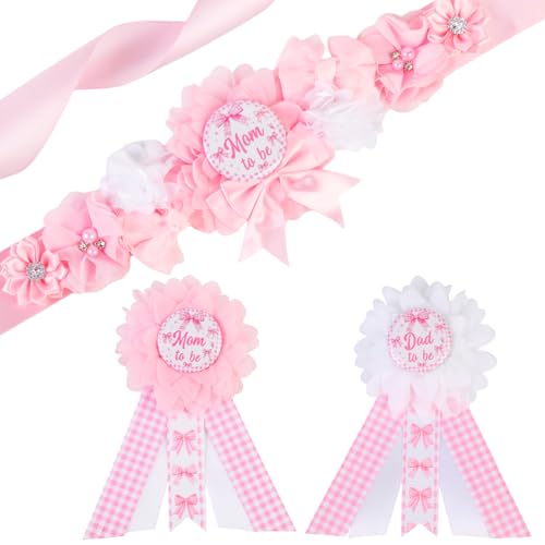 Kreatwow Rosa Schleife für Babypartys, Babypartys, Schleifen, werdende Mütter, Anstecknadel, Schärpe, Anstecknadel für rosa Schleife, Babyparty, Kokette, Geschlechtsoffenbarung, Dekore für Kreatwow Rosa Schleife für Babypartys, Babypartys, Schleifen, werdende Mütter, Anstecknadel, Schärpe, Anstecknadel für rosa Schleife, Babyparty, Kokette, Geschlechtsoffenbarung, Dekore für von Kreatwow