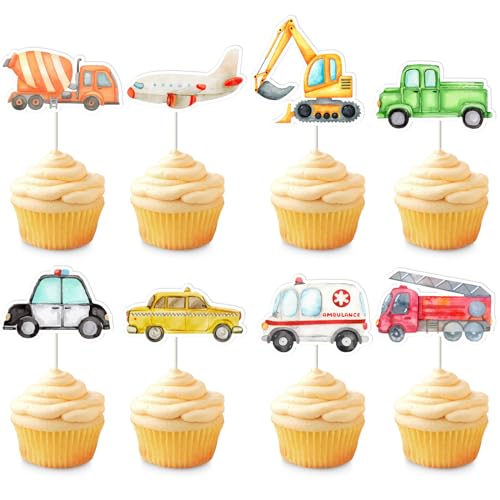 Kreatwow Transport Cupcake Toppers 32 Pcs Feuerwehrauto Krankenwagen Taxi Flugzeug Bauwagen Flugzeug Polizei Auto Aquarell Cupcake Picks Transport Geburtstag Party Baby Dusche Zubehör Kreatwow Transport Cupcake Toppers 32 Pcs Feuerwehrauto Krankenwagen Taxi Flugzeug Bauwagen Flugzeug Polizei Auto Aquarell Cupcake Picks Transport Geburtstag Party Baby Dusche Zubehör von Kreatwow