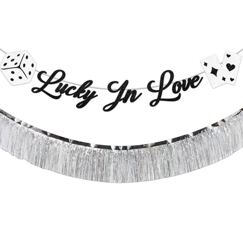 Kreatwow Vegas Bachelorette Party Dekoration Lucky In Love Banner Las Vegas Bachelorette Party Fransen Streamer Casino Geburtstag Dekor Blackjack Game Night Poker Würfel Thema Dekor für Brautparty Kreatwow Vegas Bachelorette Party Dekoration Lucky In Love Banner Las Vegas Bachelorette Party Fransen Streamer Casino Geburtstag Dekor Blackjack Game Night Poker Würfel Thema Dekor für Brautparty von Kreatwow