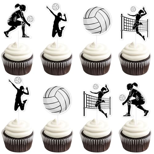 Kreatwow Volleyball Geburtstag Party Dekoration Schwarz Weiß Volleyball Cupcake Topper 36pcs Volleyball Party Dekor Volleyball Geburtstag Kuchen Dekor Sport Spiel Geburtstag Volleyball Spieler Kreatwow Volleyball Geburtstag Party Dekoration Schwarz Weiß Volleyball Cupcake Topper 36pcs Volleyball Party Dekor Volleyball Geburtstag Kuchen Dekor Sport Spiel Geburtstag Volleyball Spieler von Kreatwow