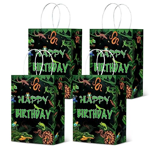 Reptil-Partei liefert Reptil-Parteigünstige Beutel für Jungen Mädchen 16pcs Reptilien-Geburtstag-Partei-Versorgungsmaterial-Geschenk behandeln Goody Beutel Safari-Tiere Eidechse-Schlange-Alligator Reptil-Partei liefert Reptil-Parteigünstige Beutel für Jungen Mädchen 16pcs Reptilien-Geburtstag-Partei-Versorgungsmaterial-Geschenk behandeln Goody Beutel Safari-Tiere Eidechse-Schlange-Alligator von Kreatwow