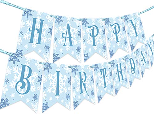 Schneeflocke alles Gute zum Geburtstag Banner für gefrorene Thema, Winter Wonderland 1. 2. 3. Birthday Party Dekorationen und Zubehör Schneeflocke alles Gute zum Geburtstag Banner für gefrorene Thema, Winter Wonderland 1. 2. 3. Birthday Party Dekorationen und Zubehör von Kreatwow