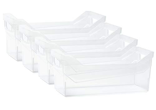 Kreher Rollbox, Aufbewahrungsbox, Sortierbox in Transparent, mit Griff in verschiedenen Größen (XS, 4) von Kreher