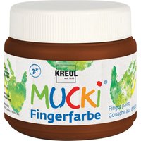 MUCKI Fingerfarbe, 150 ml - Braun von Braun