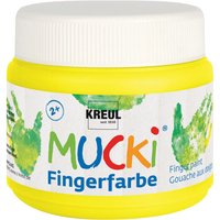 MUCKI Fingerfarbe, 150 ml - Gelb von Gelb