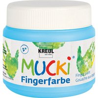 MUCKI Fingerfarbe, 150 ml - Hellblau von Blau