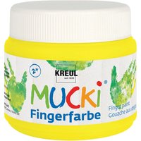 MUCKI Fingerfarbe, 150 ml - Quietsch-Gelb von Gelb