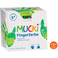 MUCKI Fingerfarbe, 4er-Set, à 150 ml von Multi