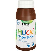 MUCKI Fingerfarbe, 750 ml - Braun von Braun