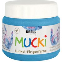 MUCKI Funkel-Fingerfarbe - Diamanten-Blau von Blau