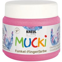 MUCKI Funkel-Fingerfarbe - Feenstaub-Rosa von Pink